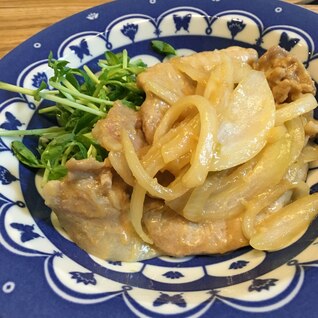 定食屋さんを超える★豚肉と玉ねぎのマヨ生姜焼き♪